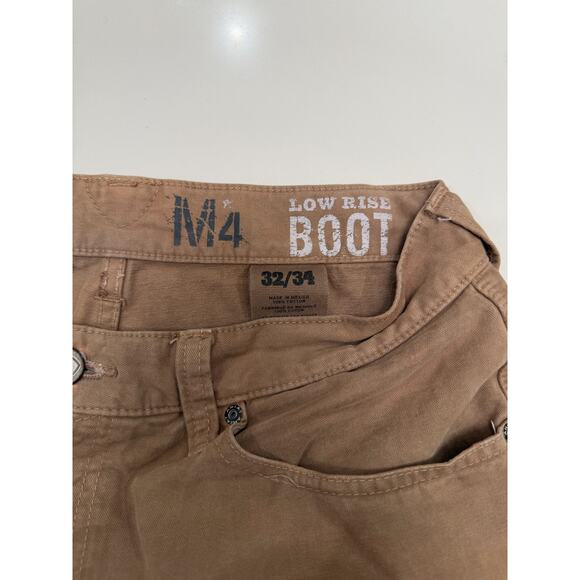 Ariat M4 Brown Low Rise Bootcut men's jeans 32x34 cowboy western ranch - Picture 3 of 9